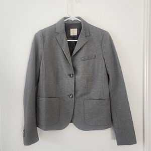 Gap The Academy Blazer in Heather Gray Ponte Twill Jacket size 2
